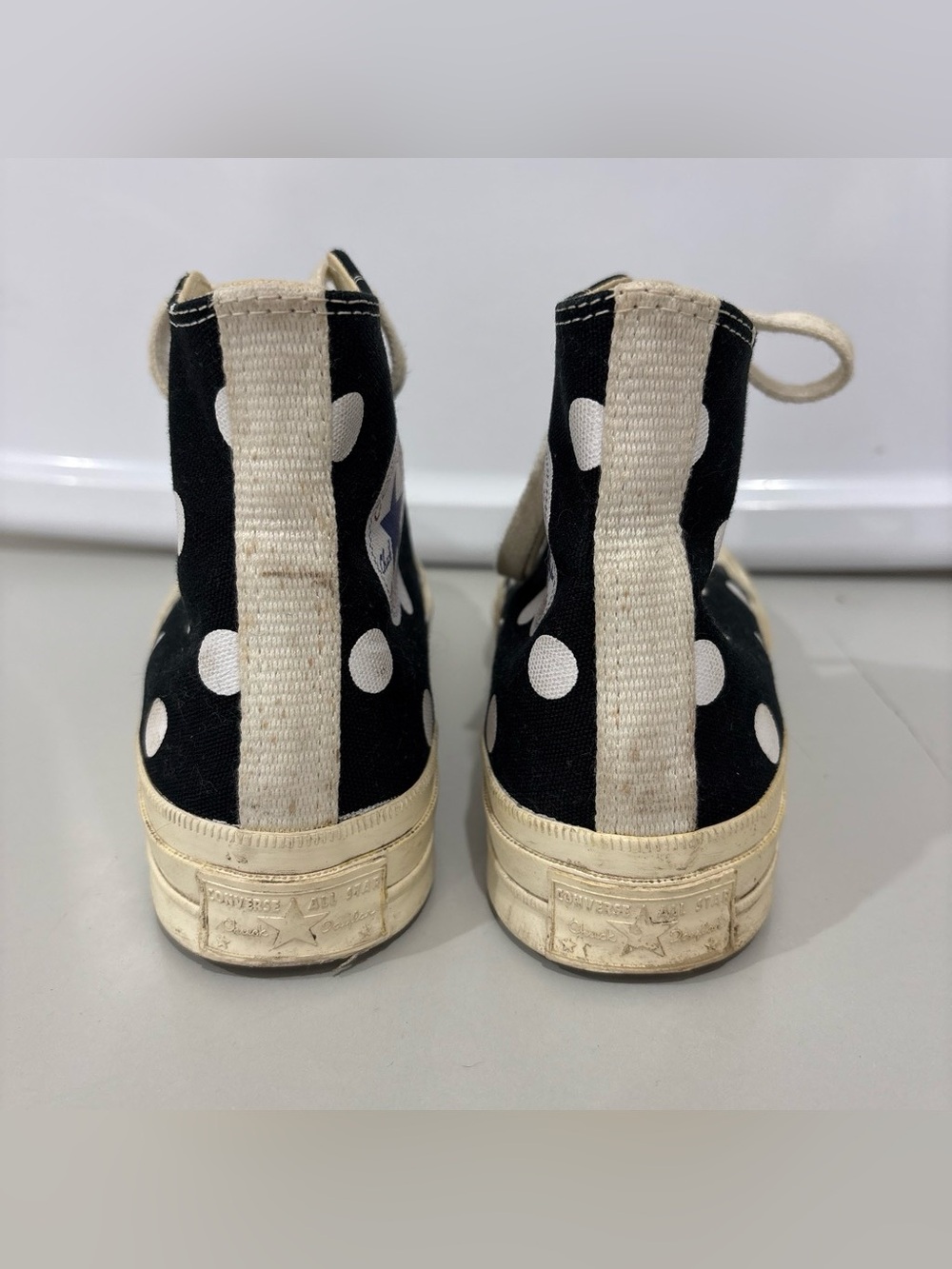 Comme Des Garçons x Converse Polka Dot High Top Sneaker - Picture 4 of 7